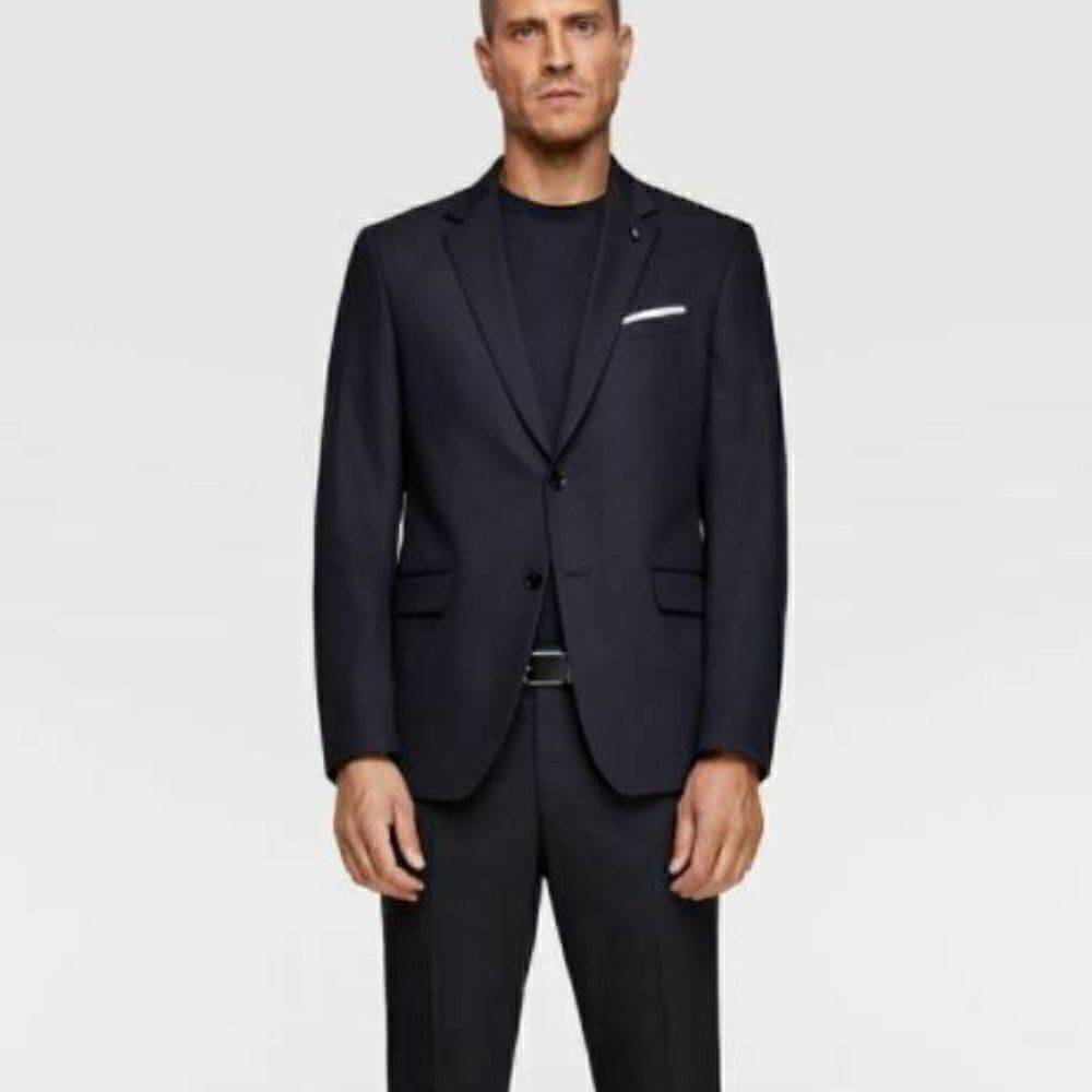 Zara Mens Suit Jacket Blazer Sport Coat US 36 EU46